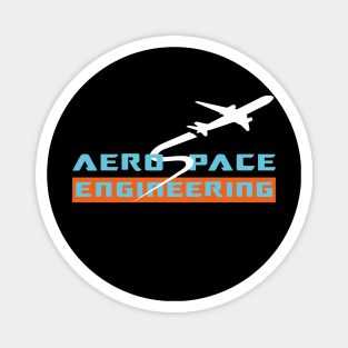 Aerospace engineering design airplane text and image Magnet